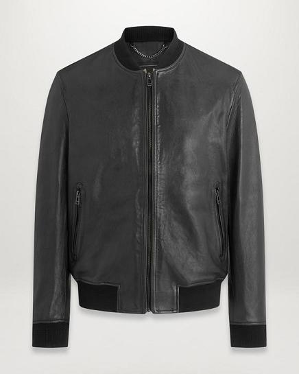 Veste Cuir Belstaff Homme Bayling Noir France AS7203586